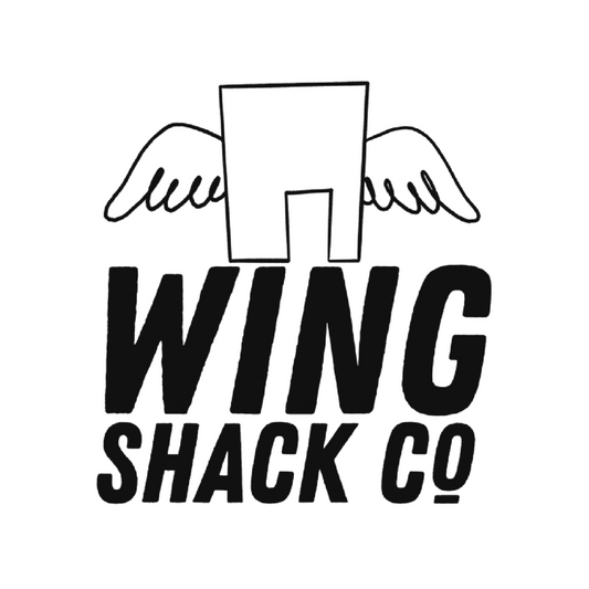 Wing Shack Co. sauce bottle sticker